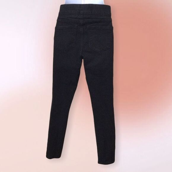 Old Navy Super Skinny Black Denim Mid Rise Jeggings Size 6 - Picture 4 of 14